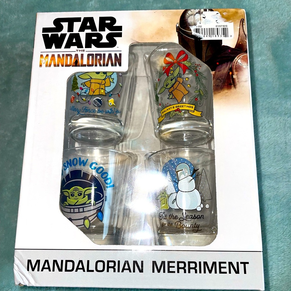 STAR WARS Mandalorian and The Child shot glasses